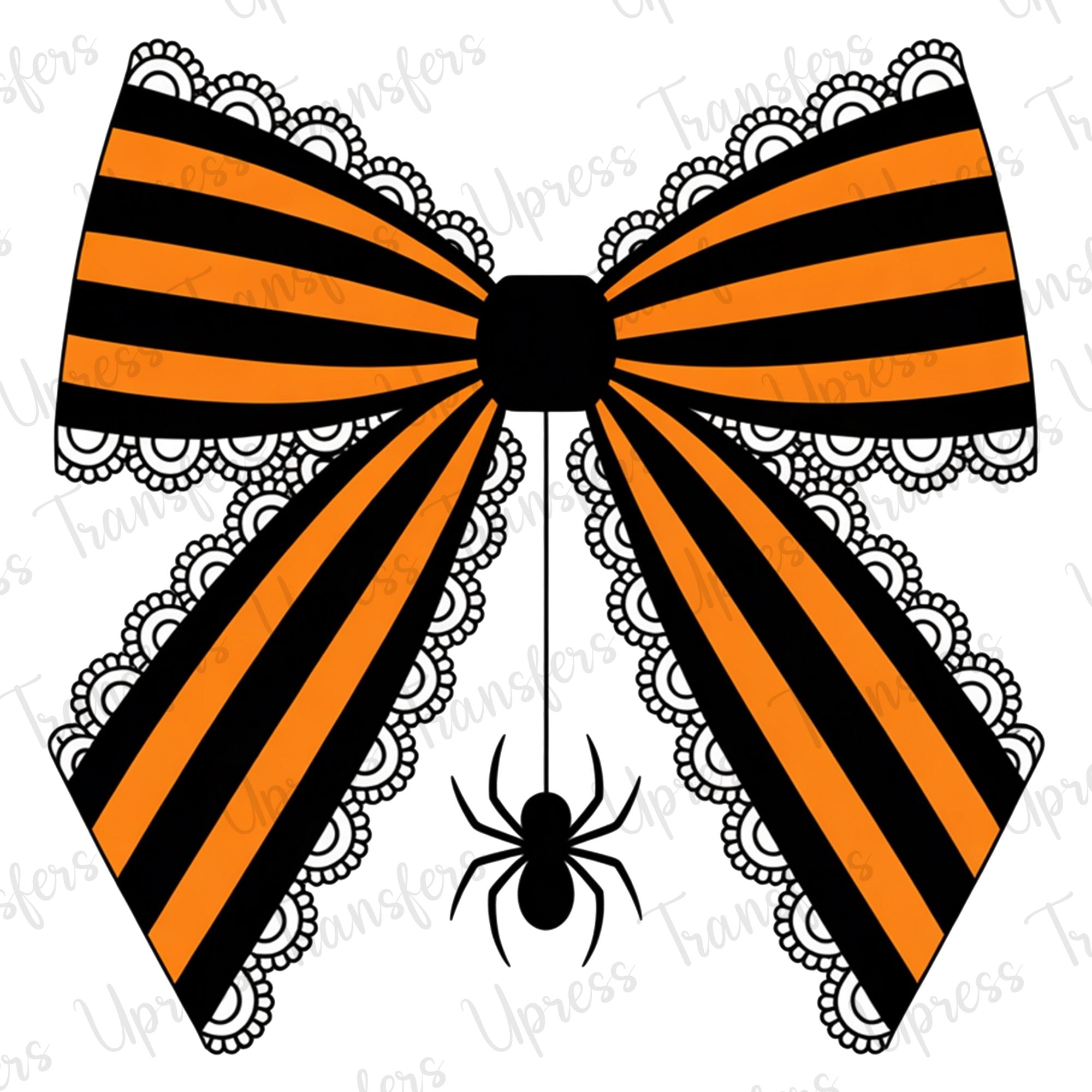 Orange and Black Stripes With Lace
