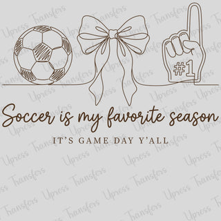 Outlined Soccer Game Day