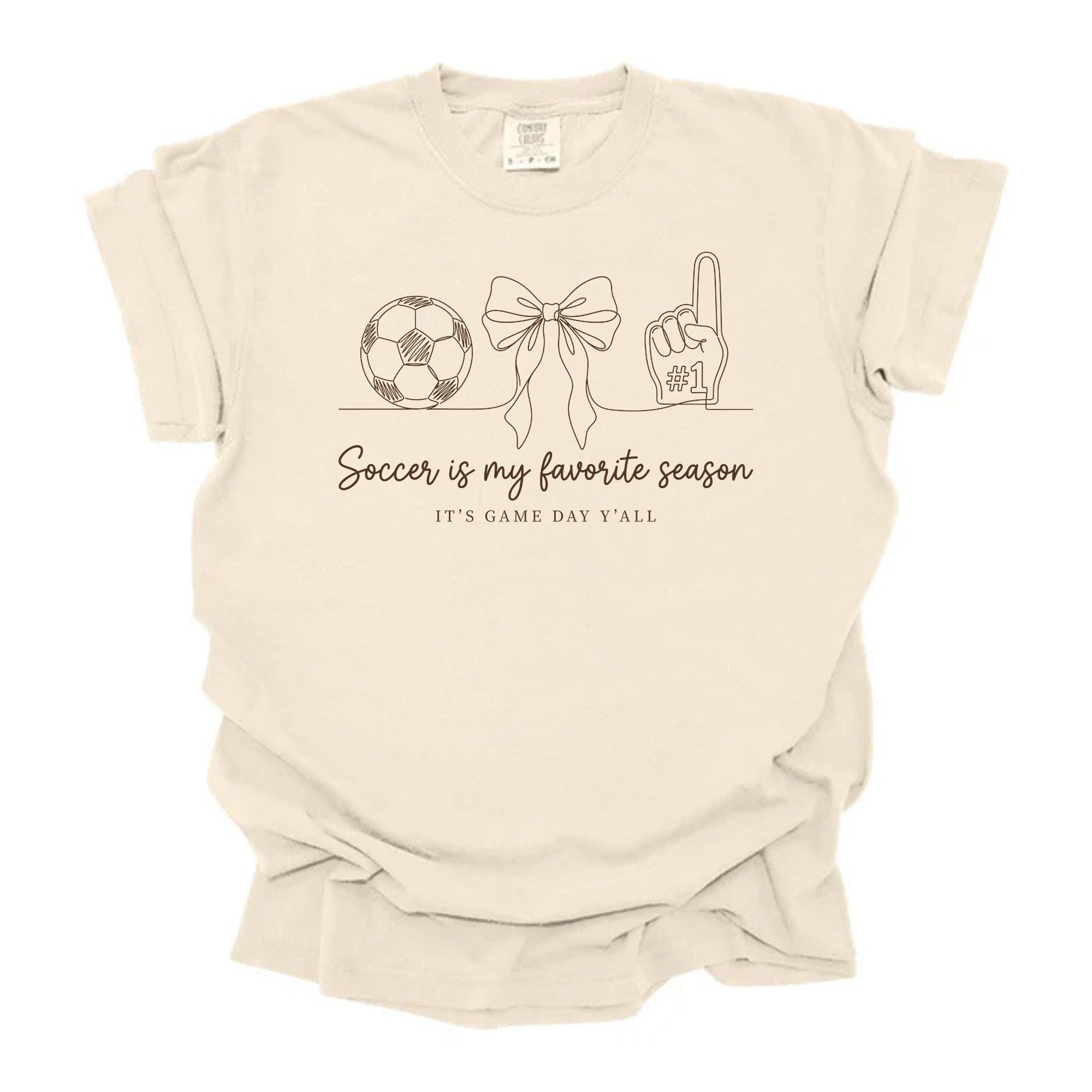 Outlined Soccer Game Day