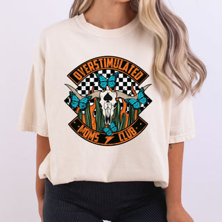 Overstimulated Moms Club Butterflies Bull