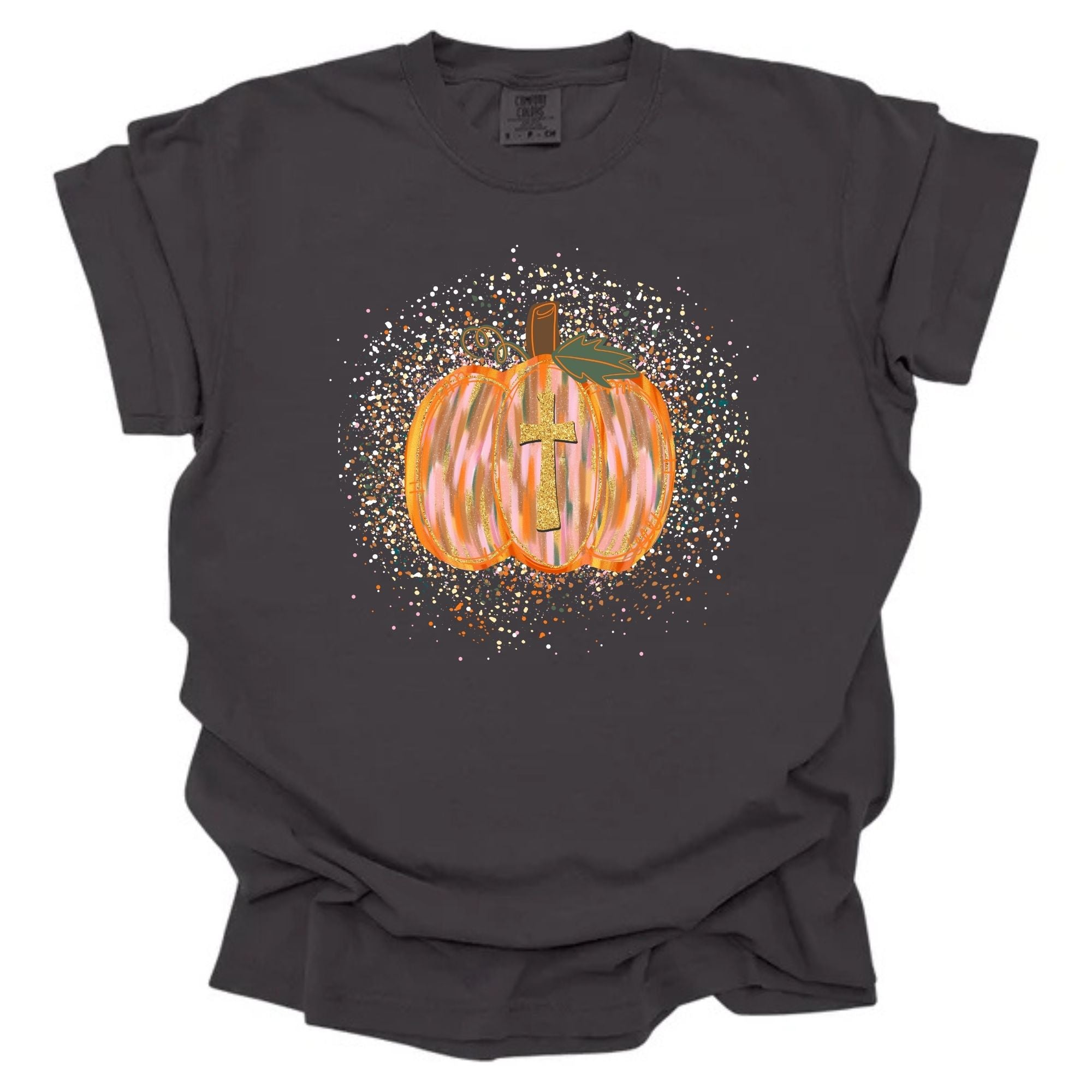 Paint Splatter Watercolor Pumpkin
