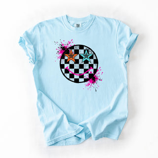 Paint Splattered Checker Smiley