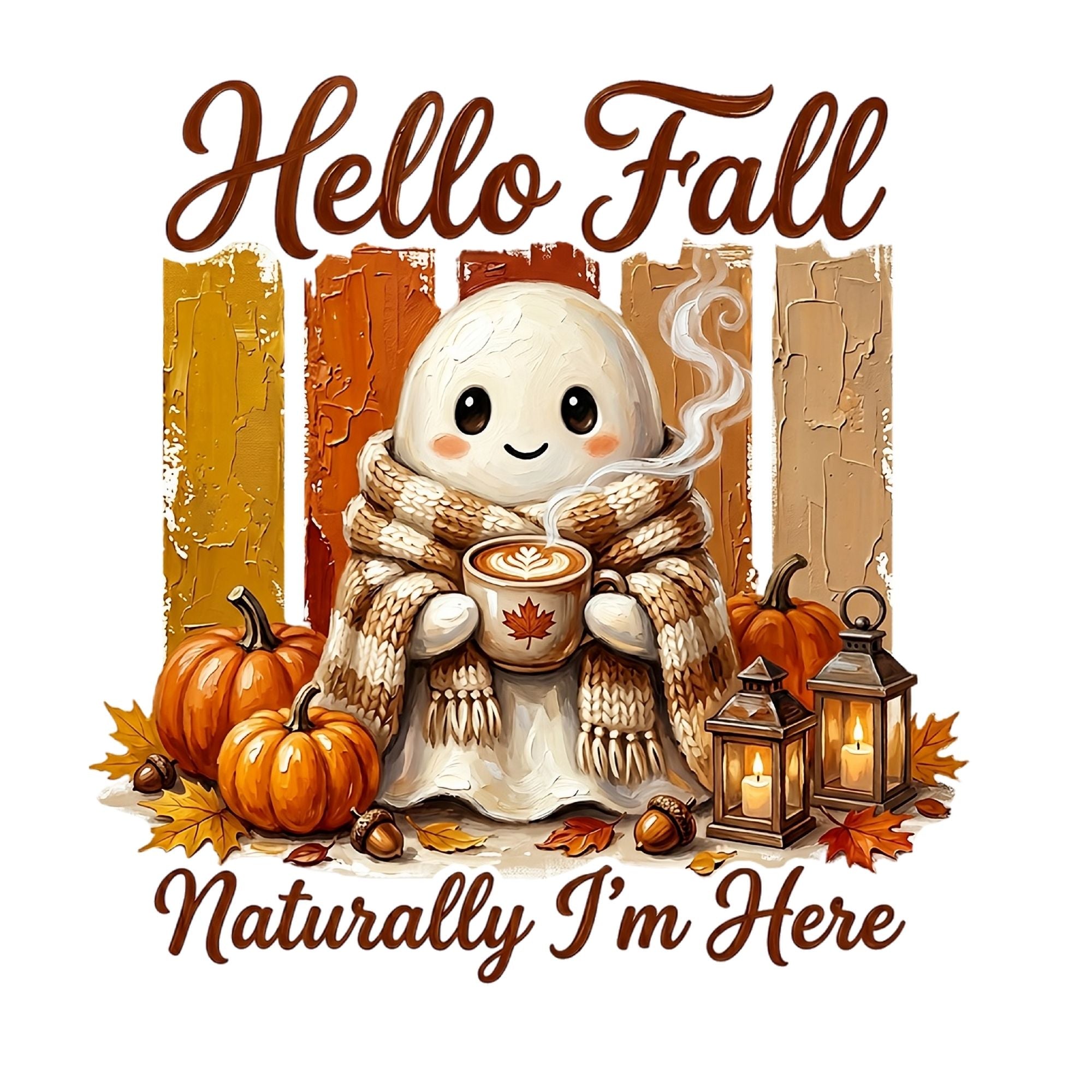 Painted Hello Fall Naturally