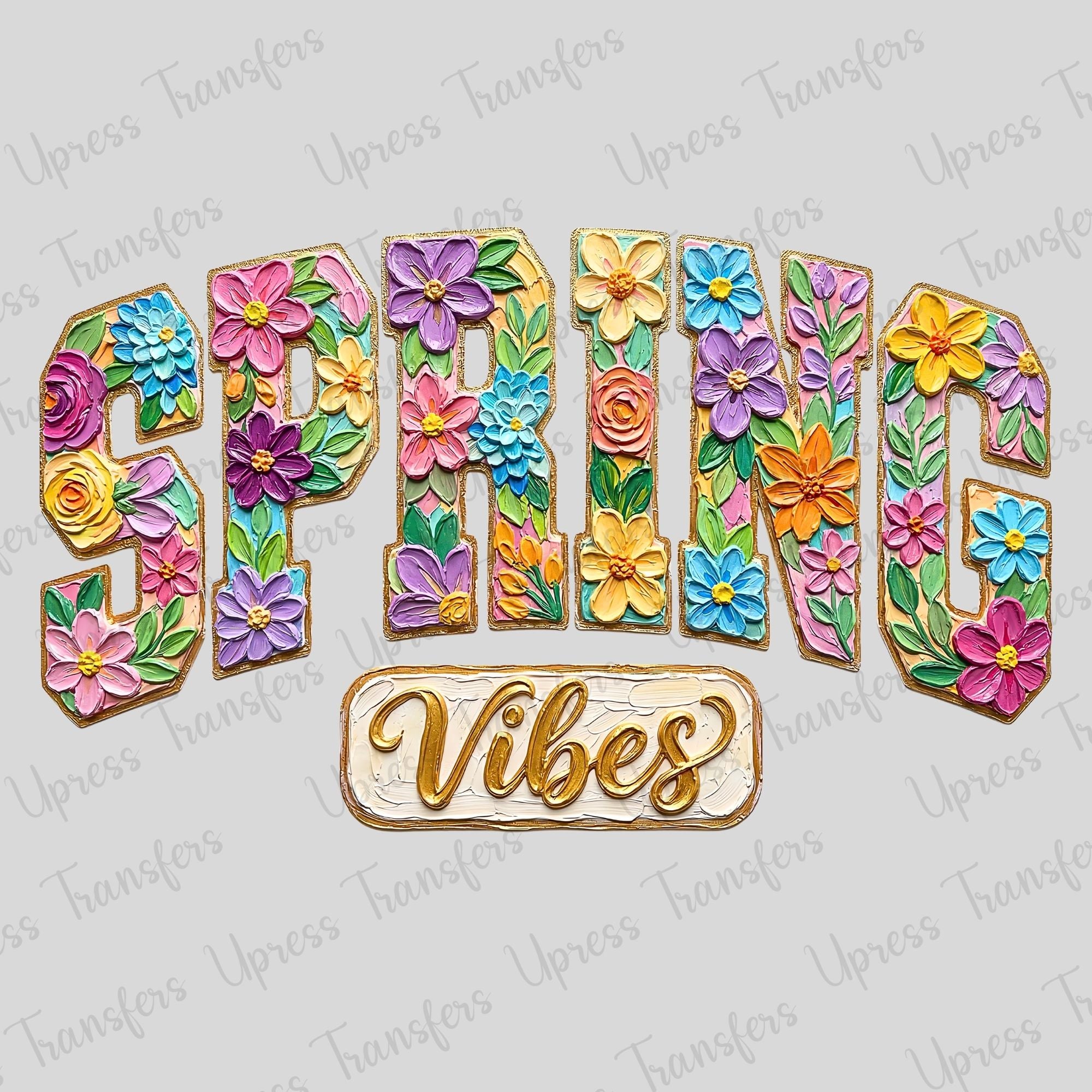 Painted vibrant Spring Vibes