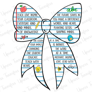 Paper Bow Letter Teacher