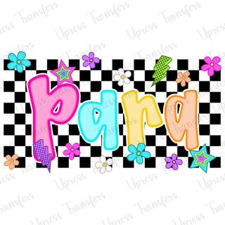 Para Vibrant Checkered