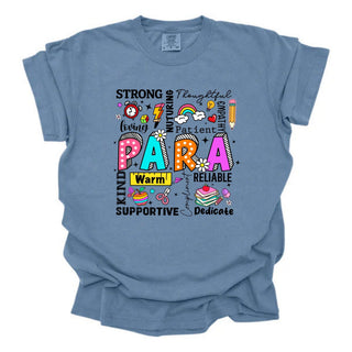 Para Words Multicolored