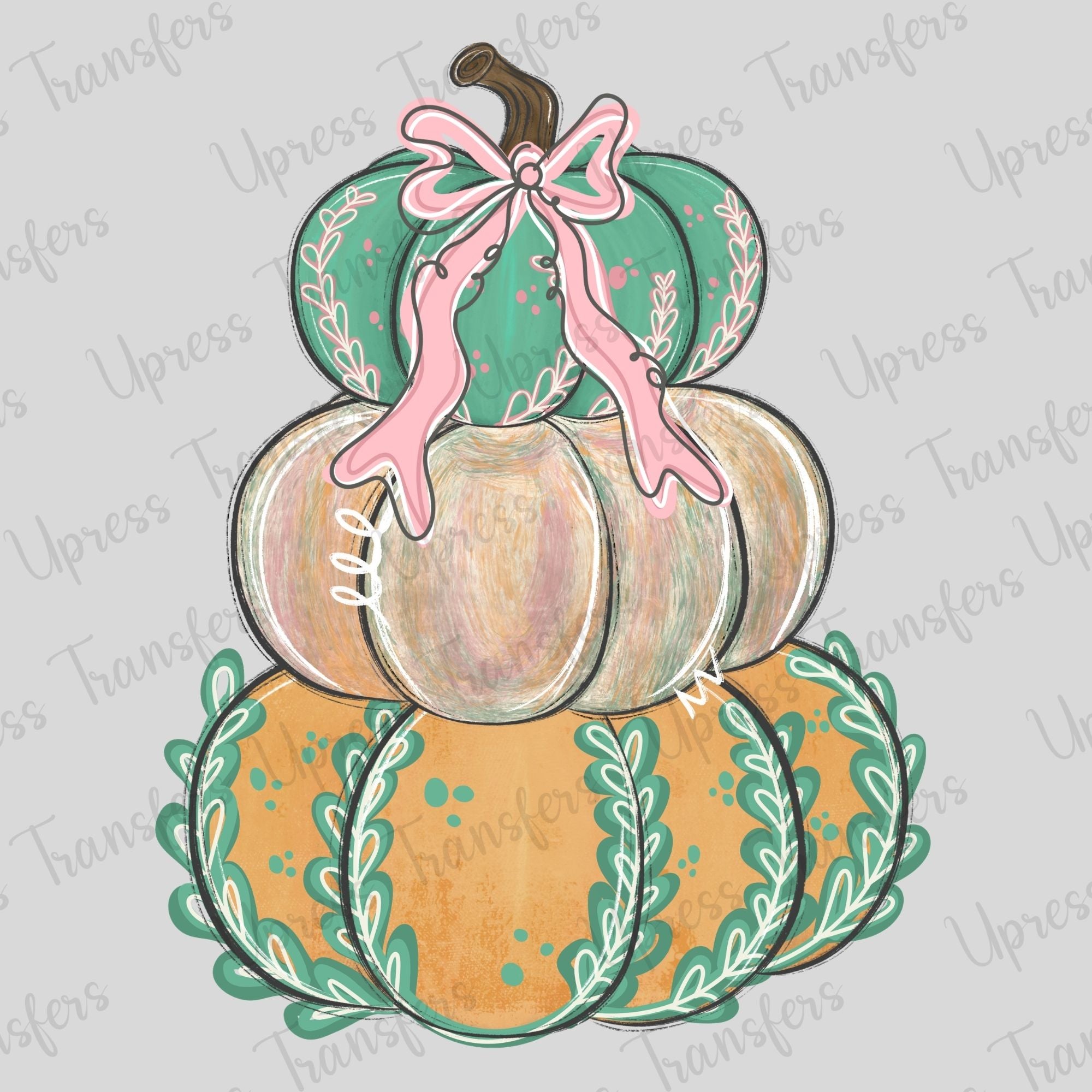 Pastel Brushstroke Pumpkins