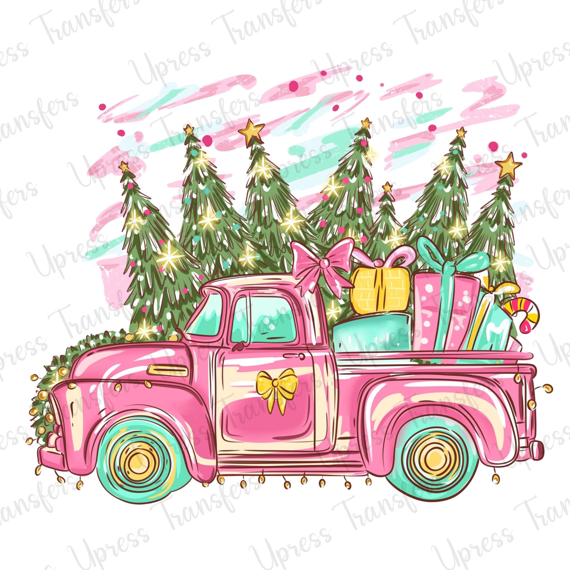Pastel Christmas Truck