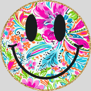 Pastel Floral Smiley