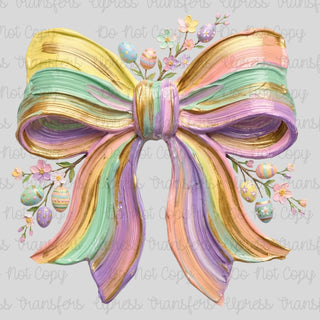 Pastel Painted Easter Bow