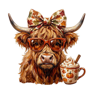 Pastel Painted Highland Cow