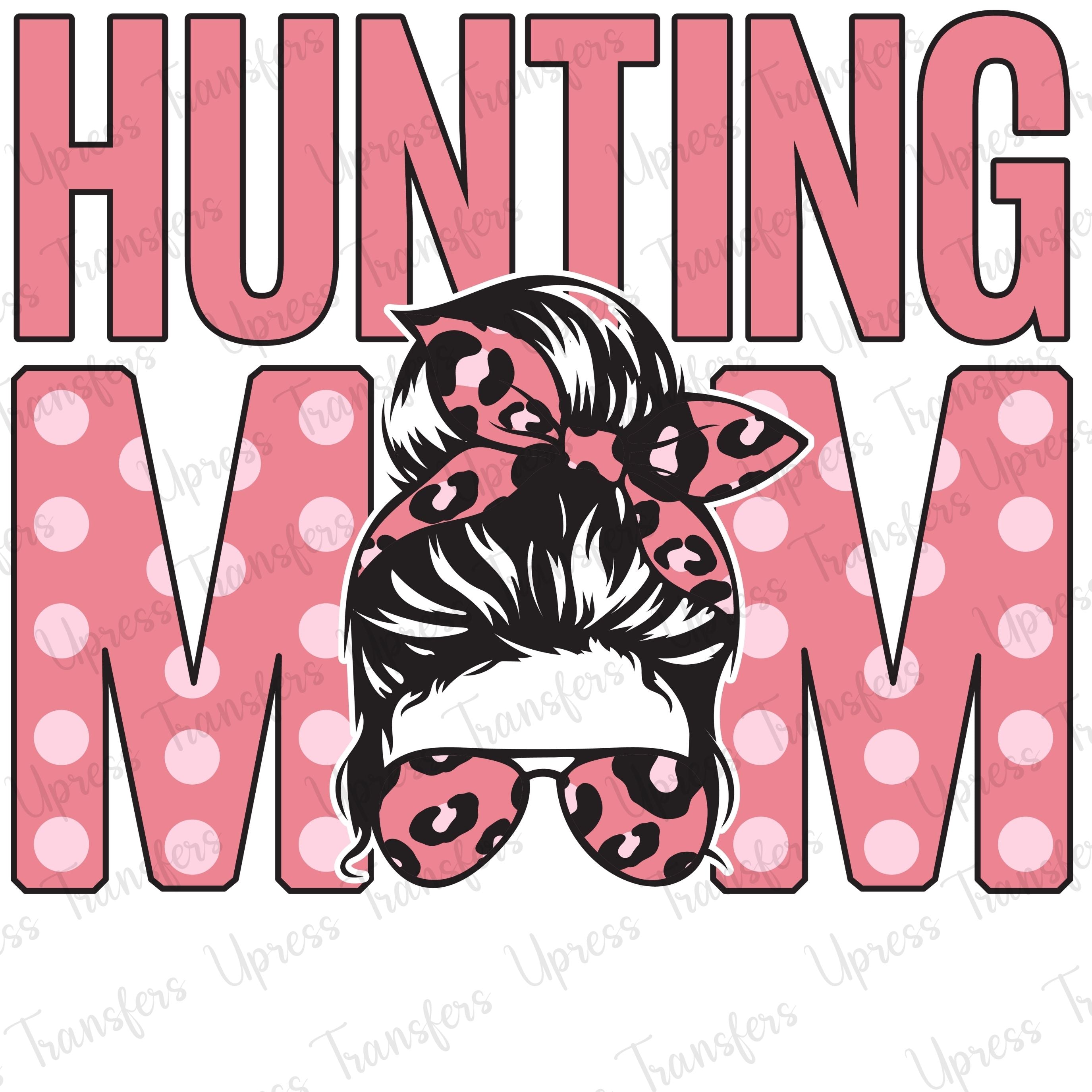 Pastel Pink Dots Hunting mom