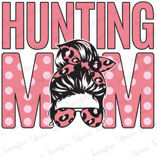 Pastel Pink Dots Hunting mom