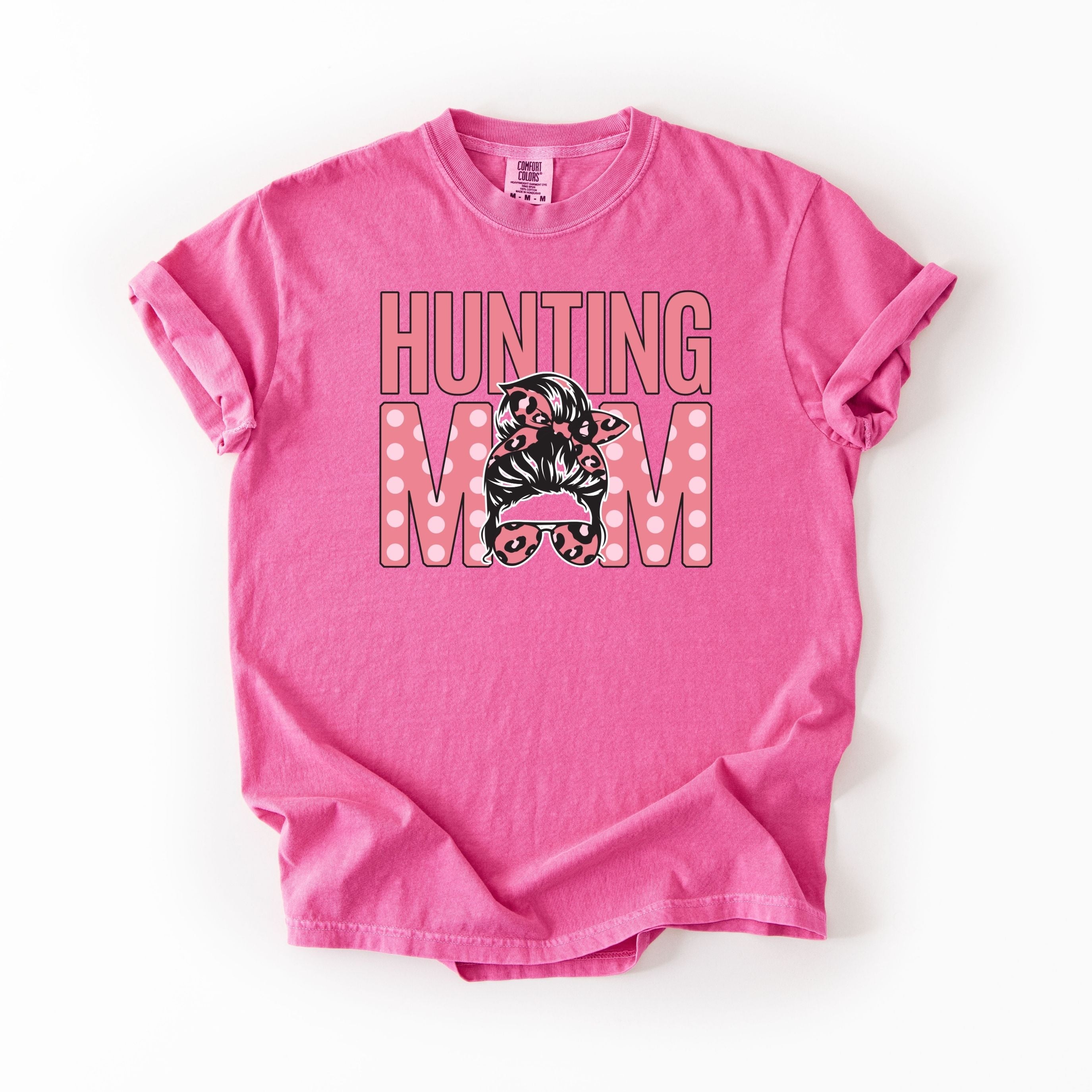 Pastel Pink Dots Hunting mom