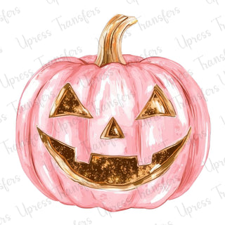 Pastel Pink Golden Pumpkin