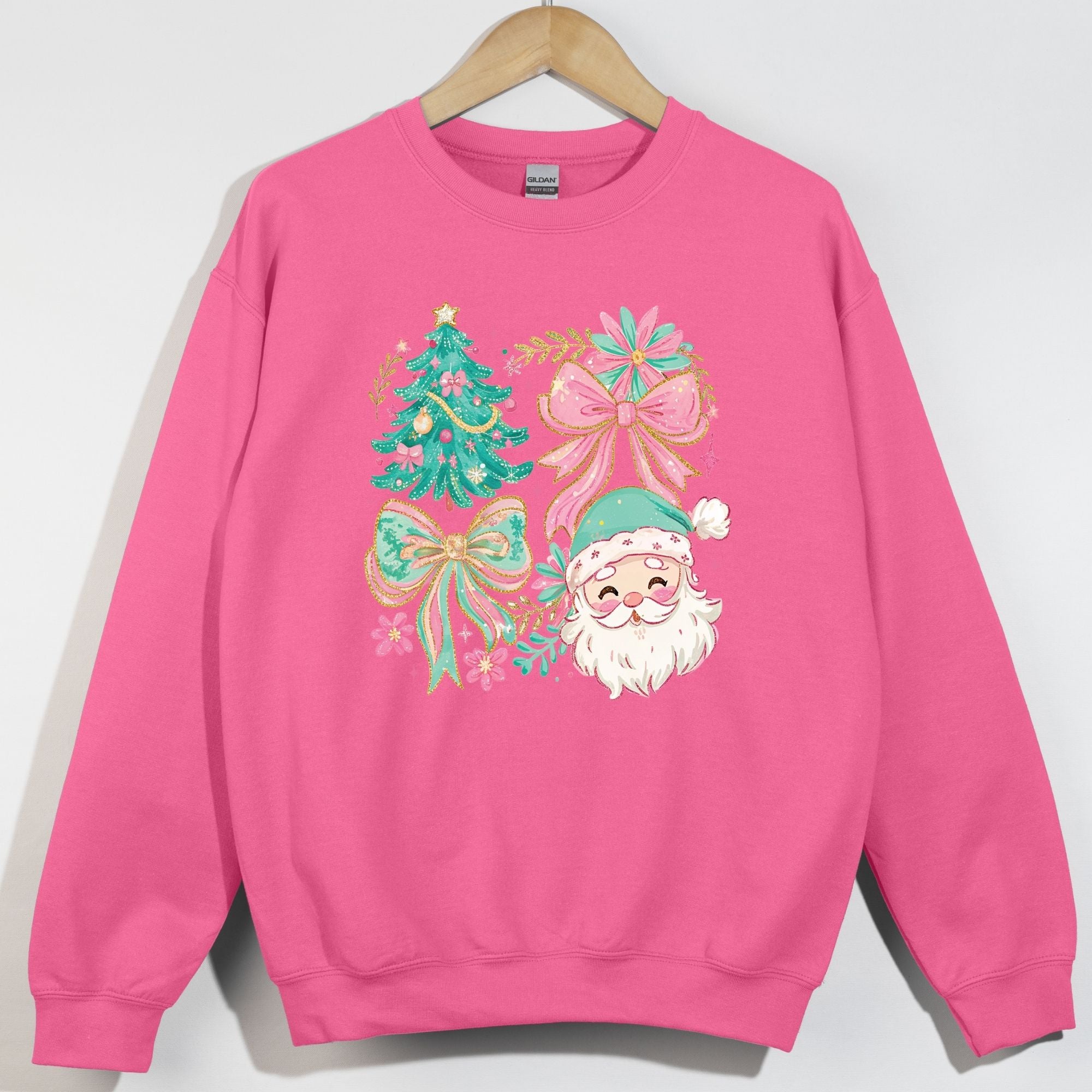 Pastel Softened Santa Collage