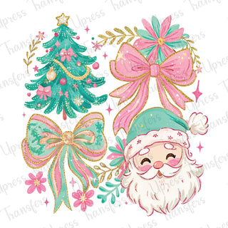 Pastel Softened Santa Collage
