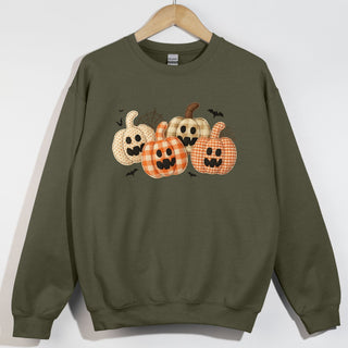 Patchwork Pumpkins x4