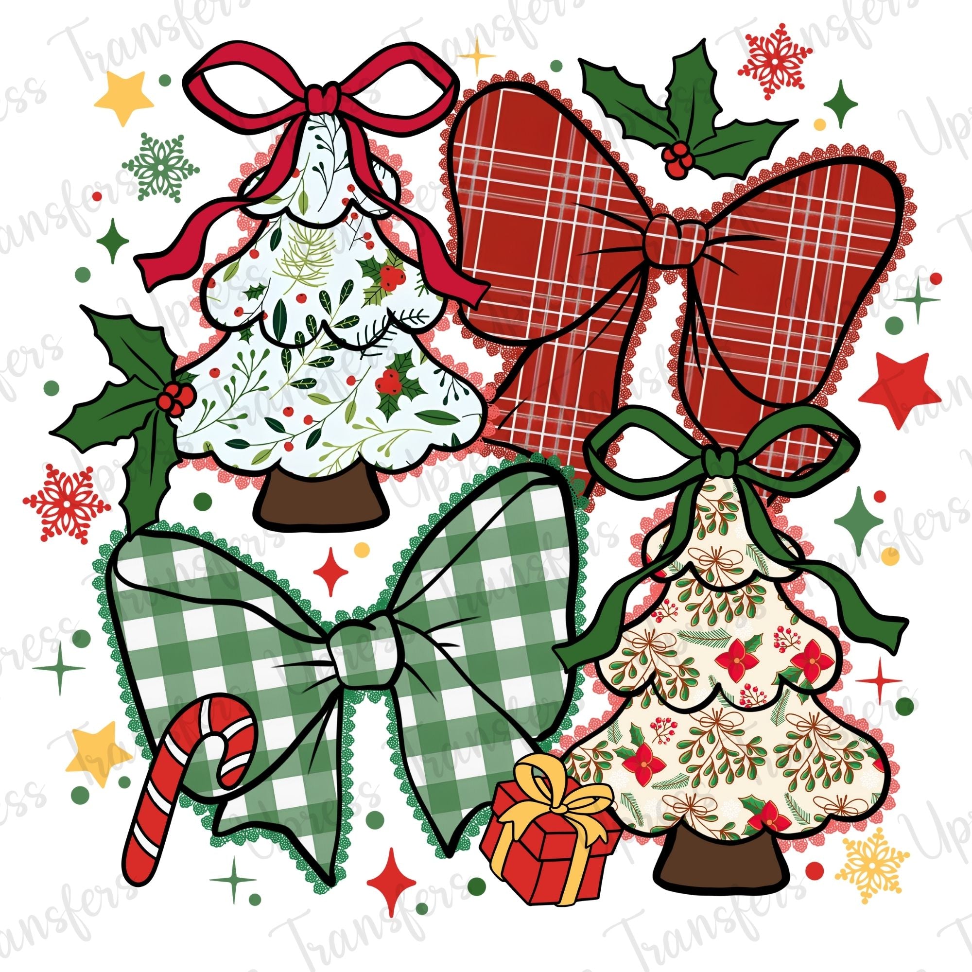 Patterned Christmas Collage