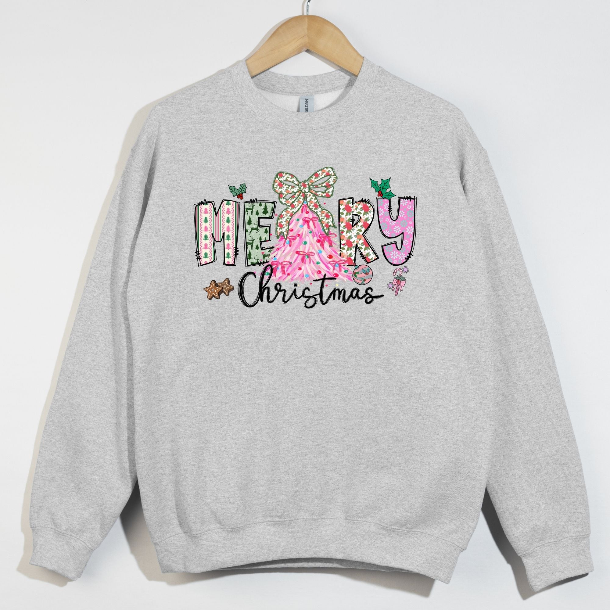 Patterned Merry Christmas Prints