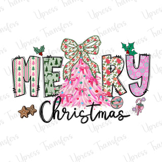 Patterned Merry Christmas Prints