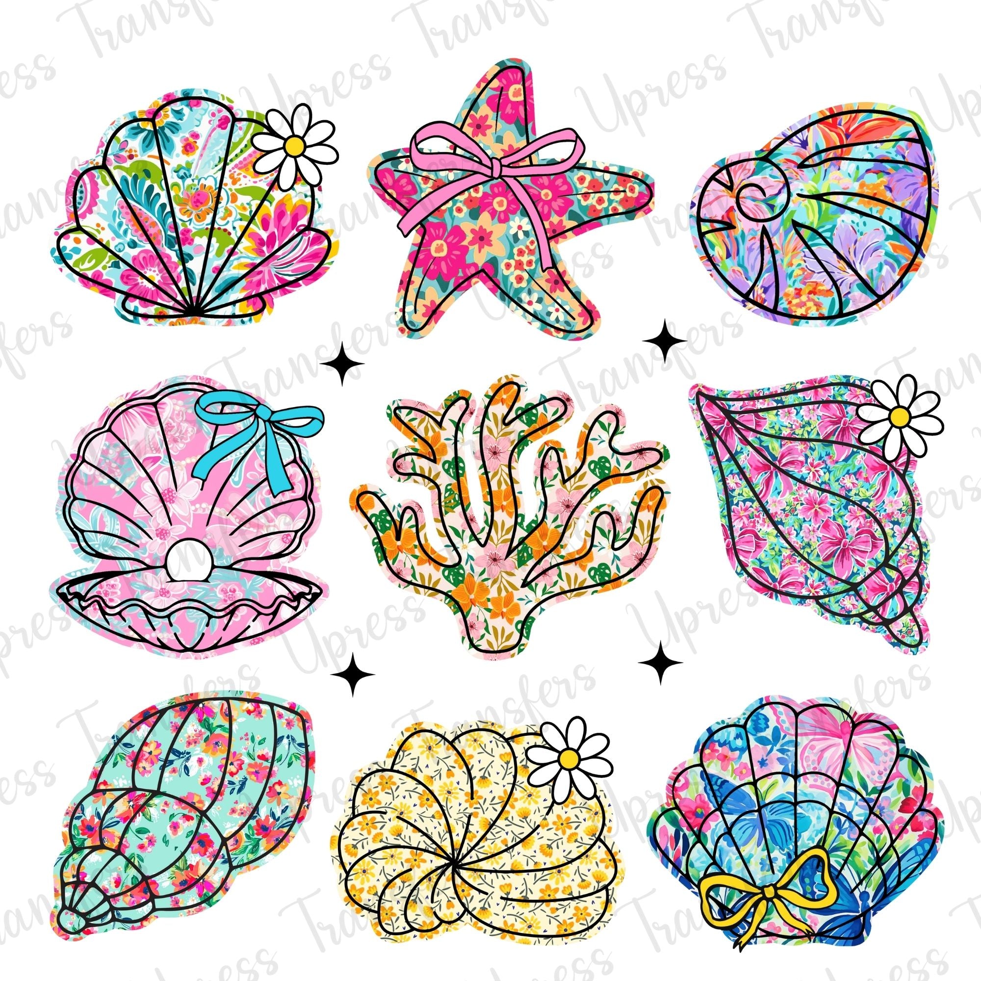 Patterned Shells – U Press Transfers