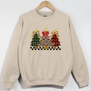 Patterned Trees Trio Checkered