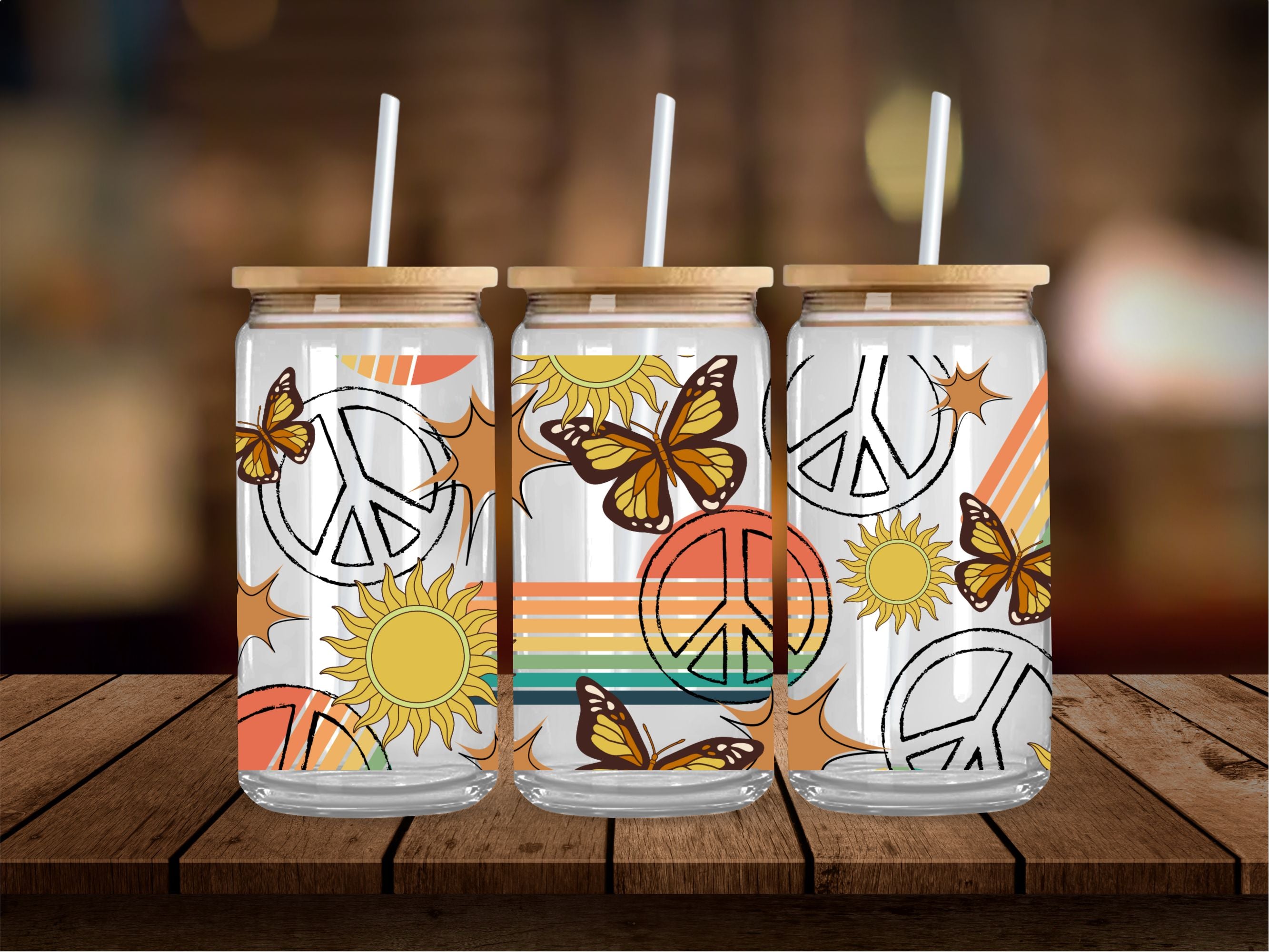 Peace Colors 16 Oz Wrap