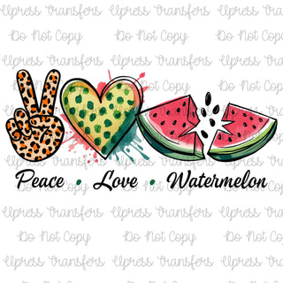 Peace Love Watermelon Summer