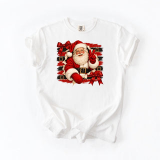 Peace Out Santa Bow Belt bkground