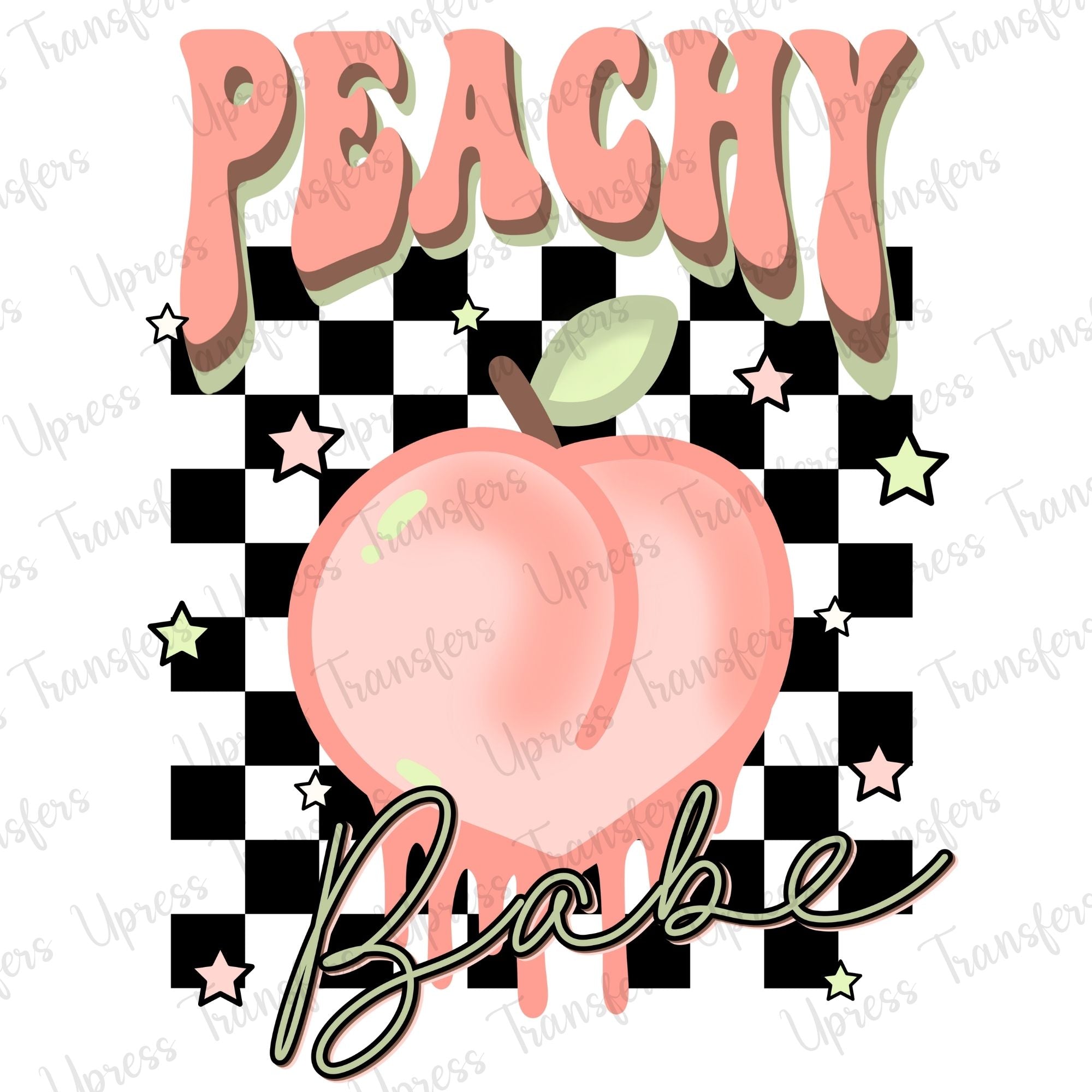 Peachy Babe Checkered