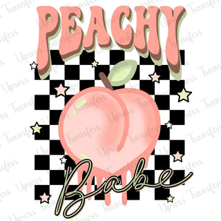 Peachy Babe Checkered