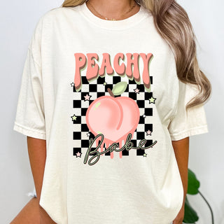 Peachy Babe Checkered