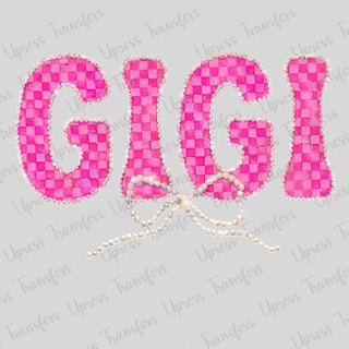 Pearled Checkered Gigi