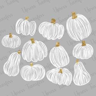 Pen Drawn Pumpkin Patch