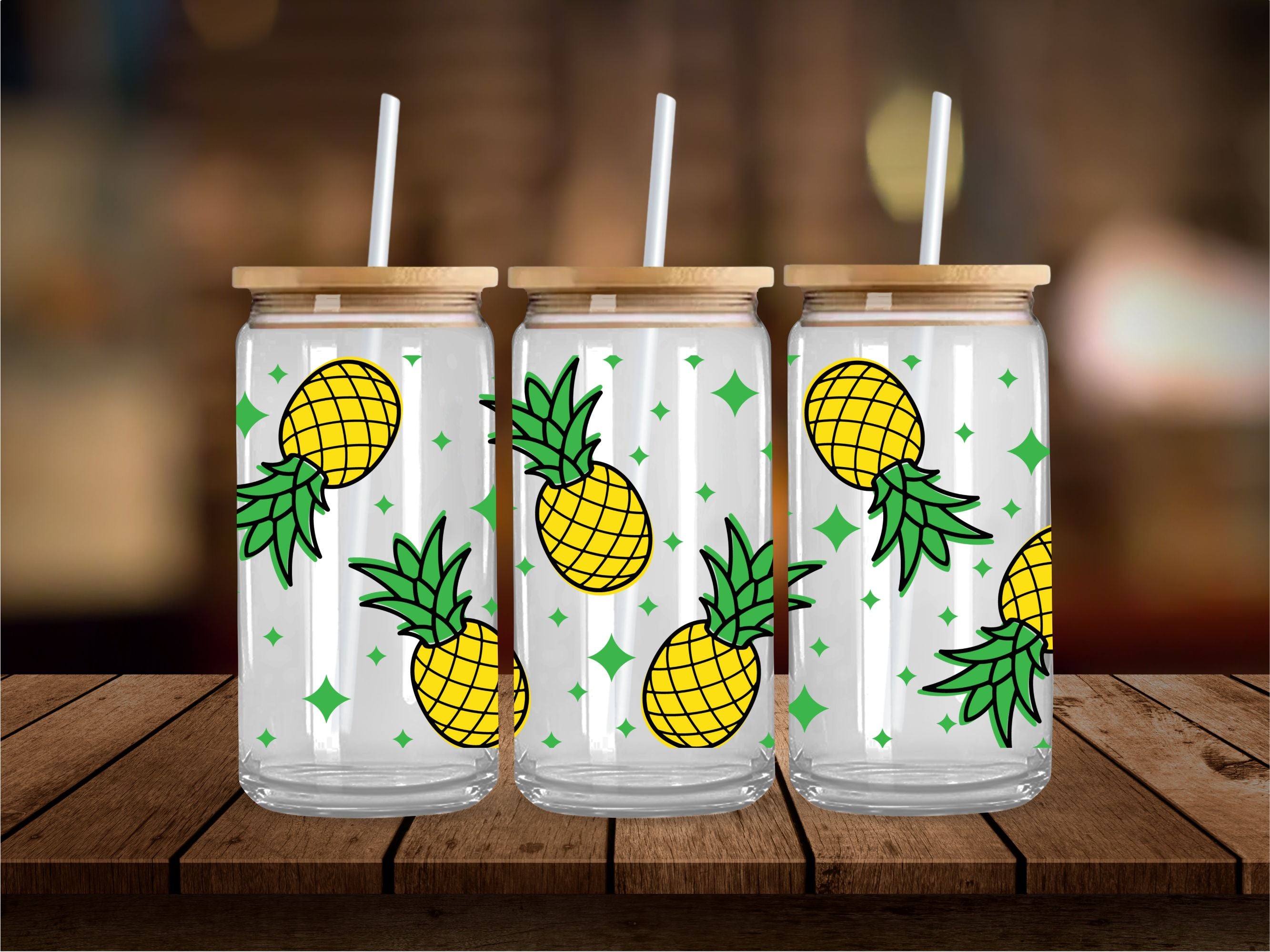 Pineapples 16 oz Wrap