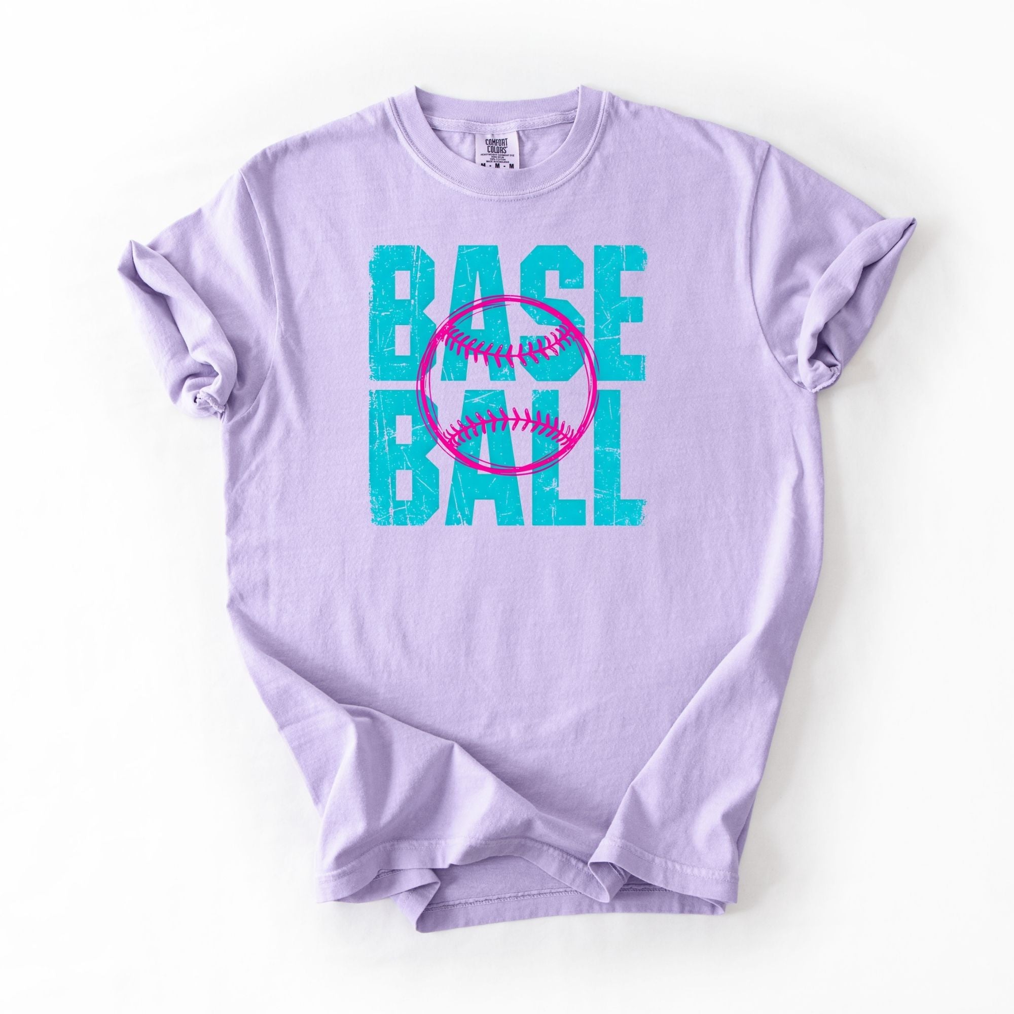 Pink And Blue Baseball