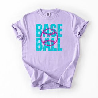 Pink And Blue Baseball