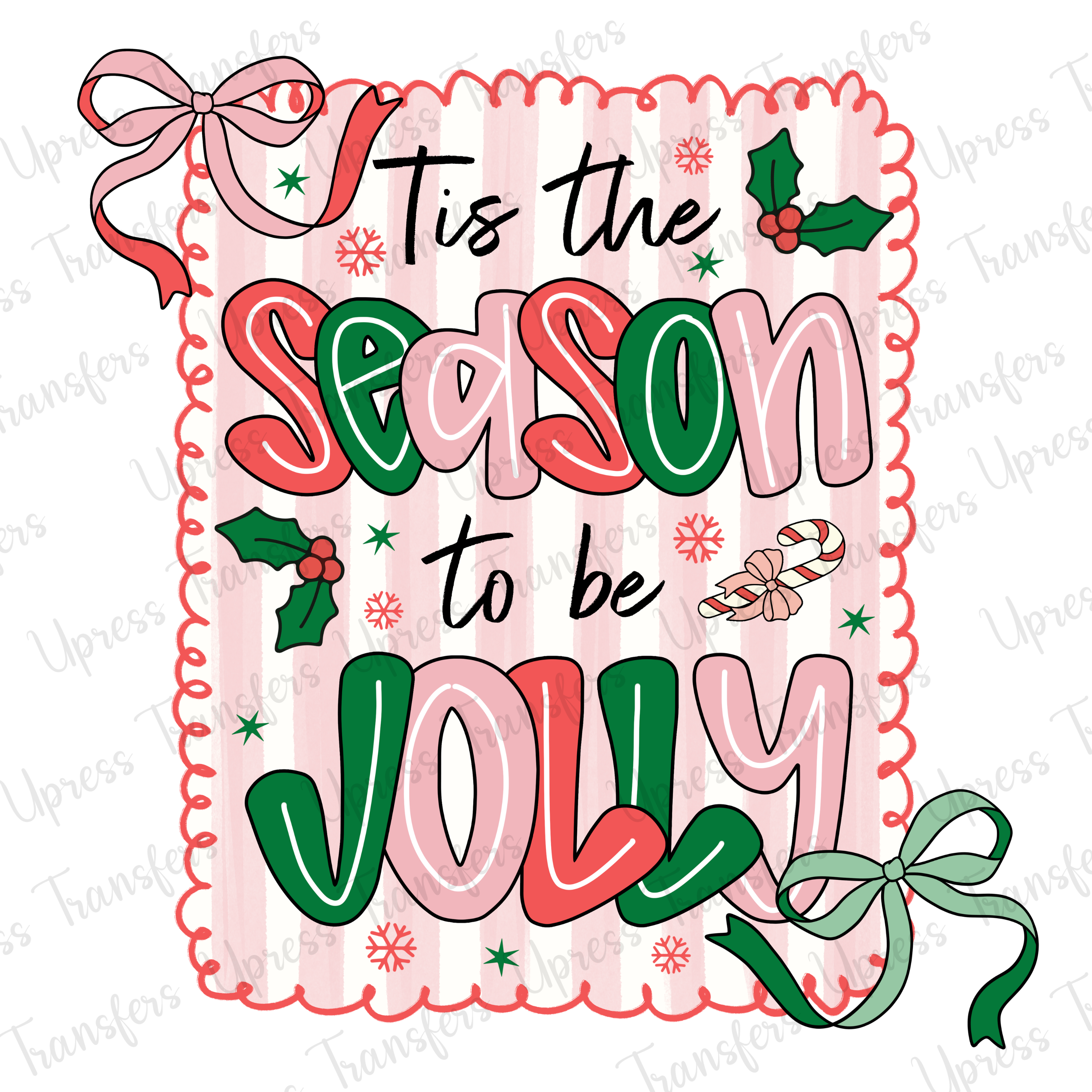 Pink And Green Jolly Season