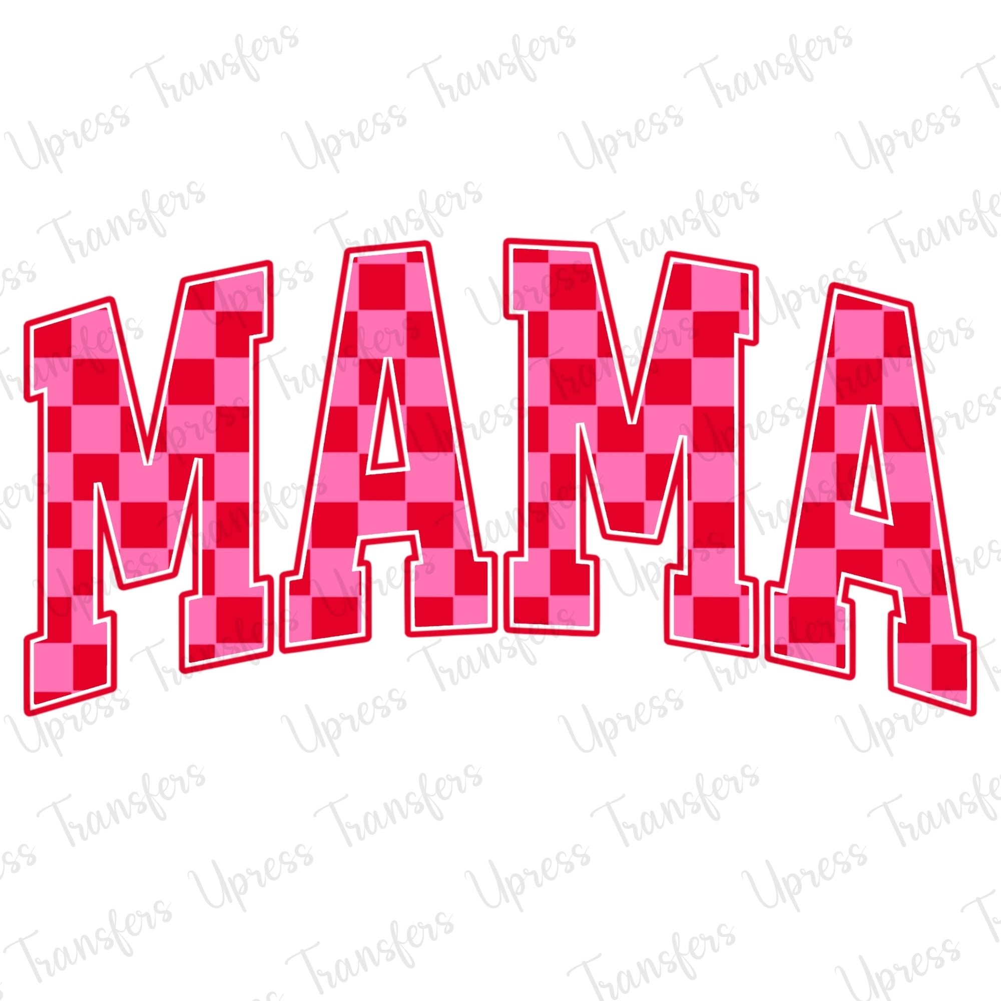 Pink And Red Checkered Mama