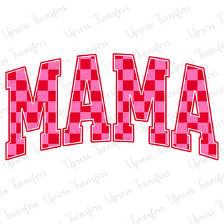 Pink And Red Checkered Mama