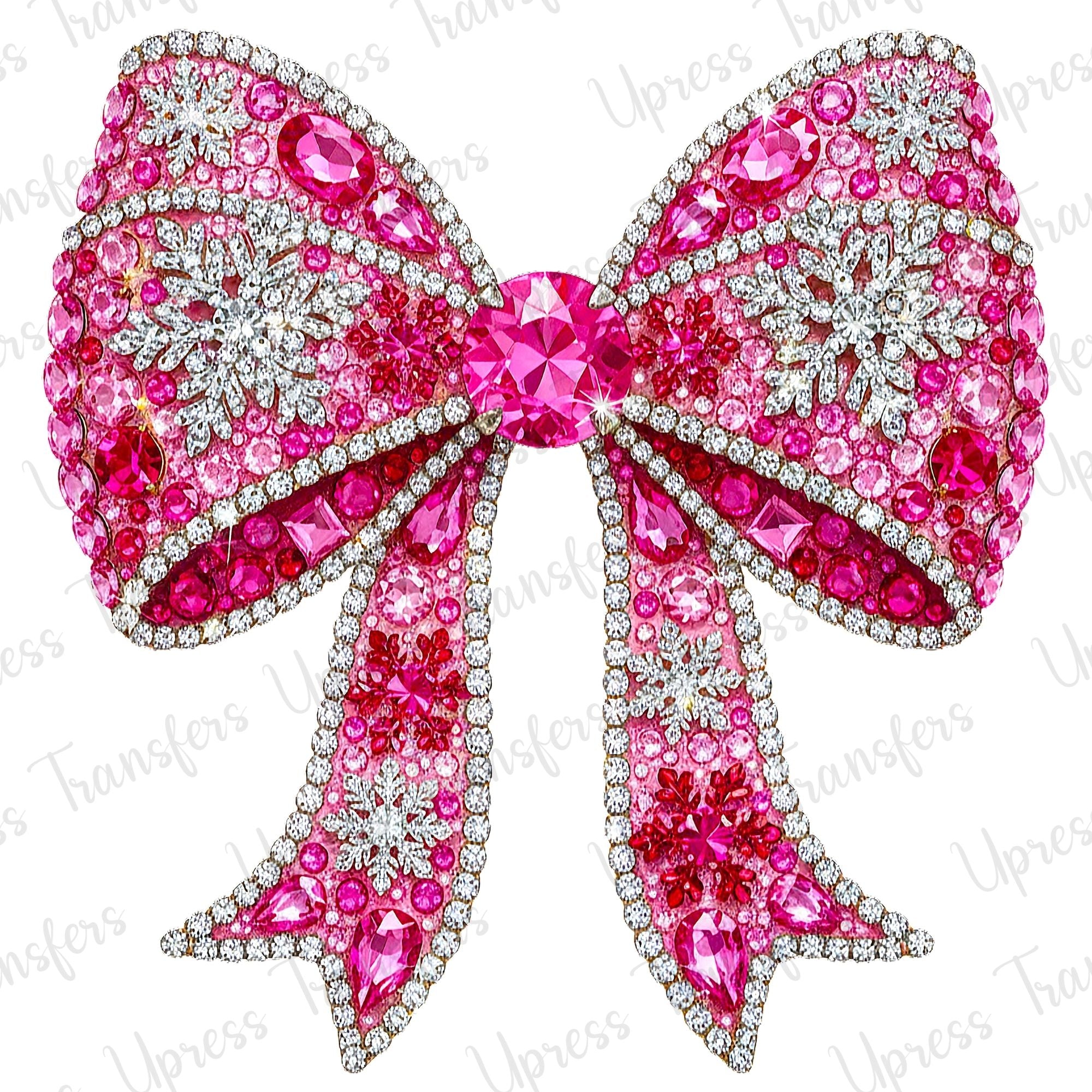 Pink And Silver Dazzled Bow
