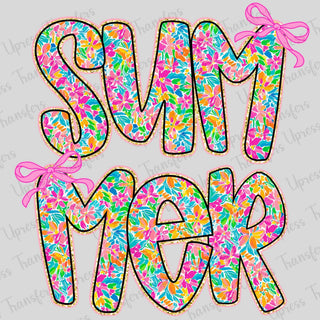 Pink Bow Flower Summer