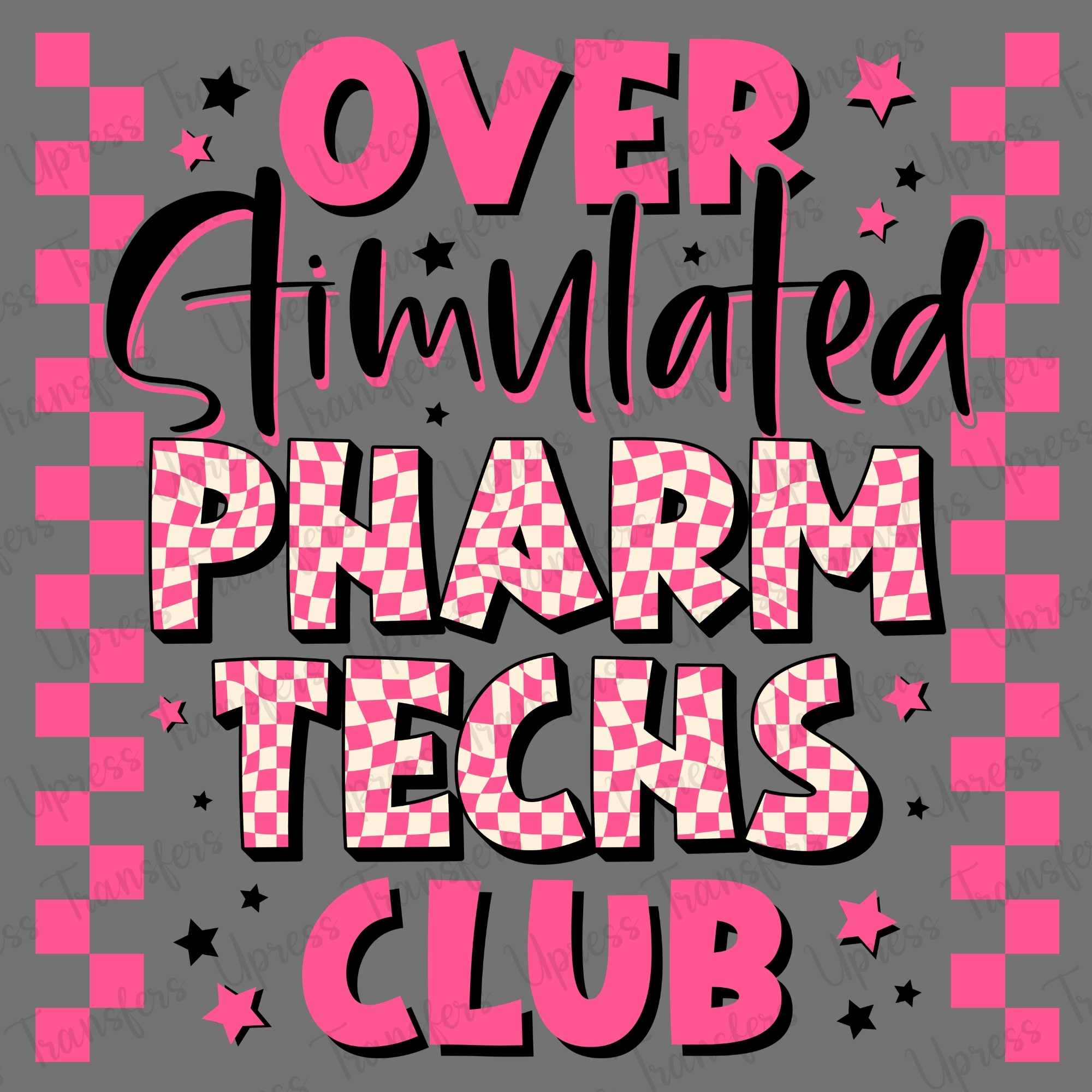Pink Checkered Over Stimulated