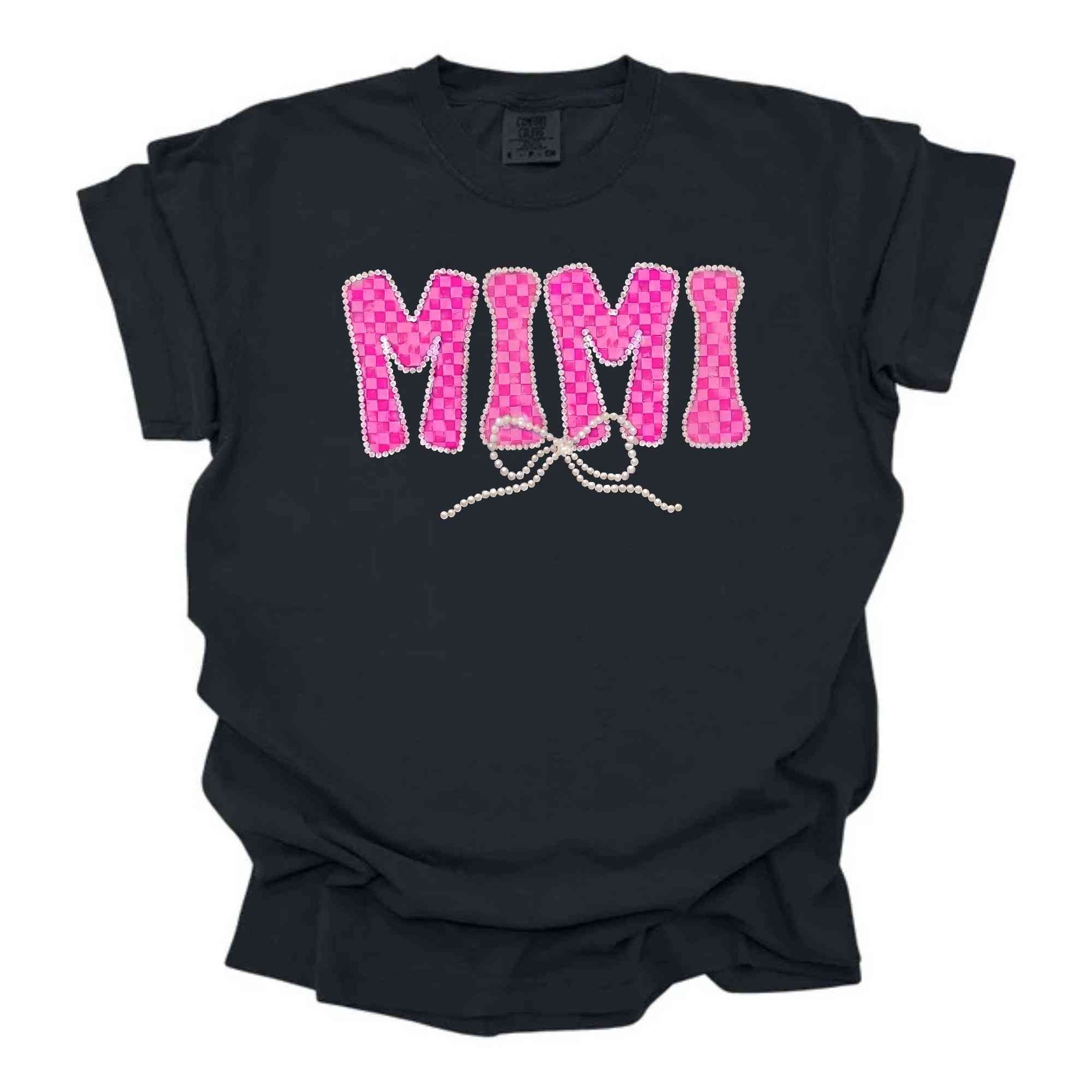 Pink Checkered Pearl Mimi