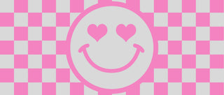 Pink Checkered Smiley 16 oz UV Wrap