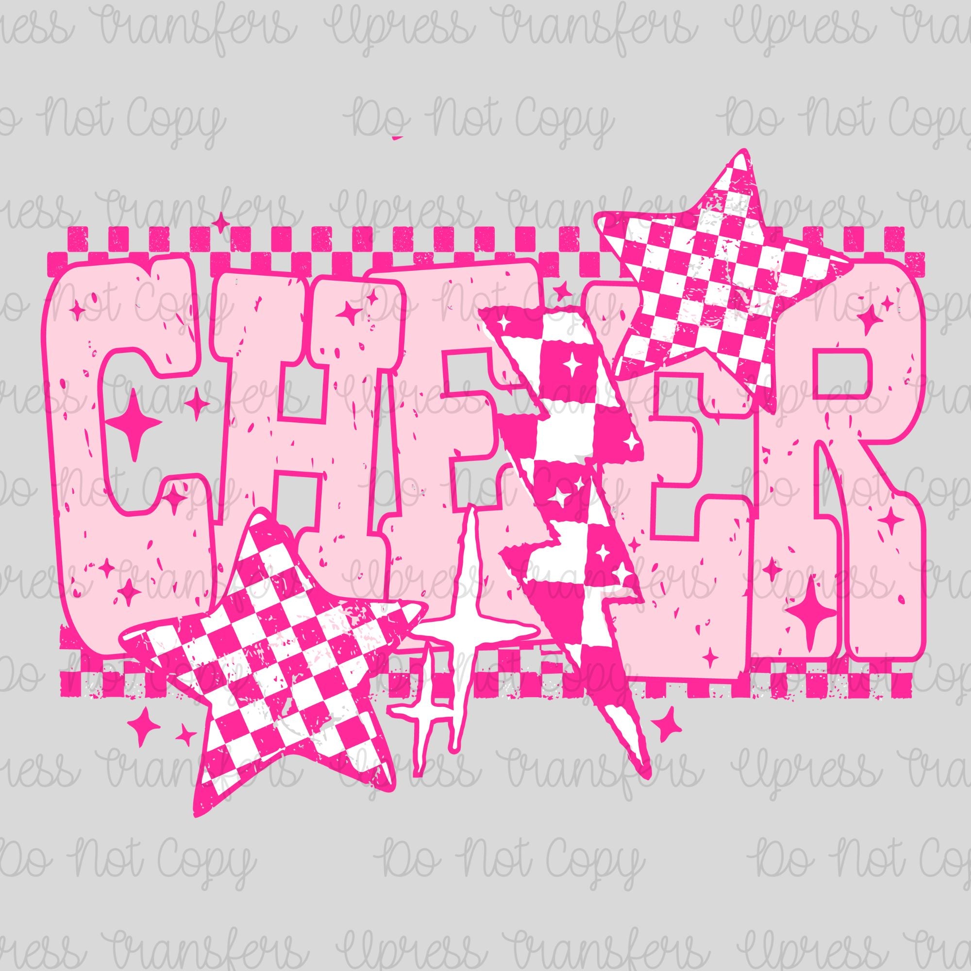 Pink Cheer Checkered