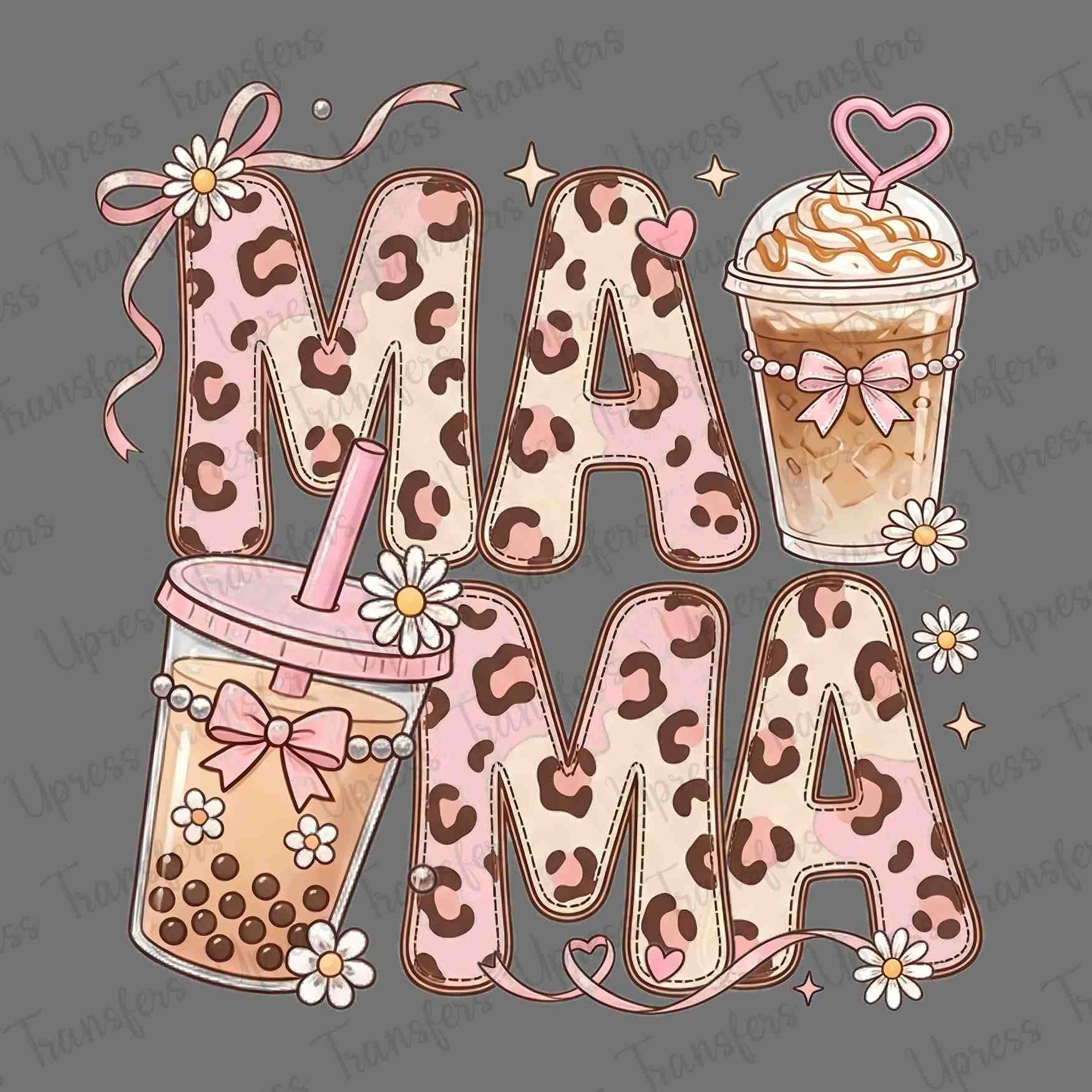 Pink Cheetah Ice Coffee