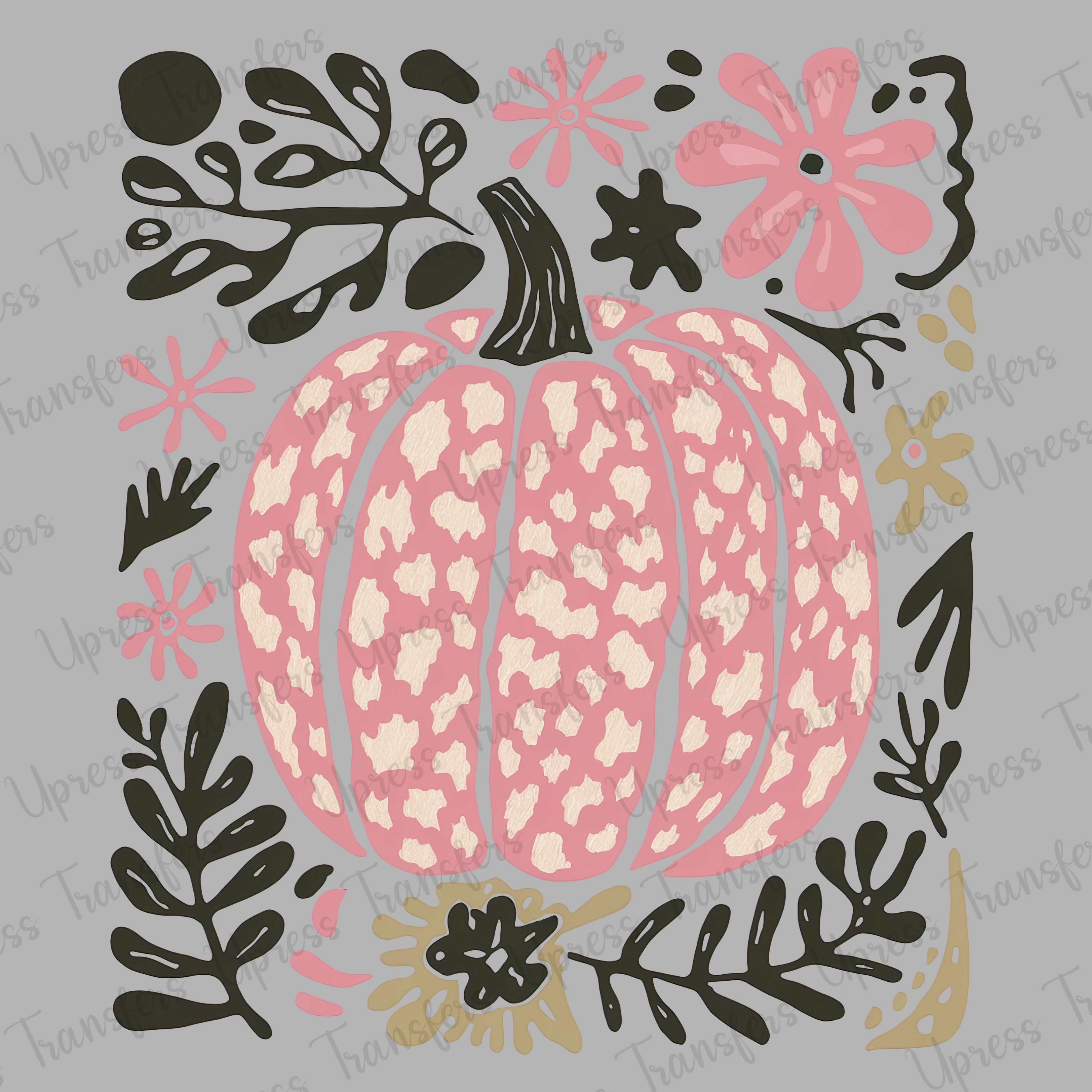 Pink Cheetah Pumpkin